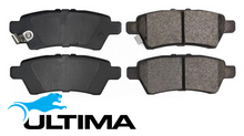 ULTIMA REAR BRAKE PAD SET TO SUIT NISSAN NAVARA D40 YD25DDTI TURBO DIESEL 2.5L I4 CHASSIS CVAD40