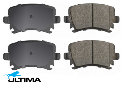 ULTIMA REAR BRAKE PAD SET TO SUIT VOLKSWAGEN POLO 9N BNVBMS TURBO DIESEL 1.4L I3