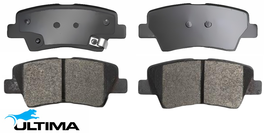 ULTIMA REAR BRAKE PADS TO SUIT SSANGYONG ACTYON C100 Q100 OM664.951 TURBO DIESEL 2.0 I4 FROM 09/2011
