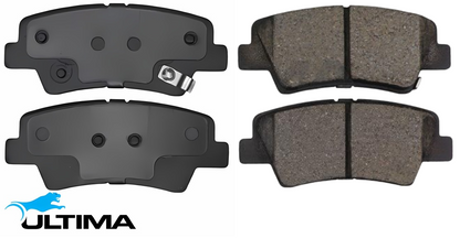 ULTIMA REAR BRAKE PADS TO SUIT SSANGYONG ACTYON C100 Q100 OM664.951 TURBO DIESEL 2.0 I4 FROM 09/2011