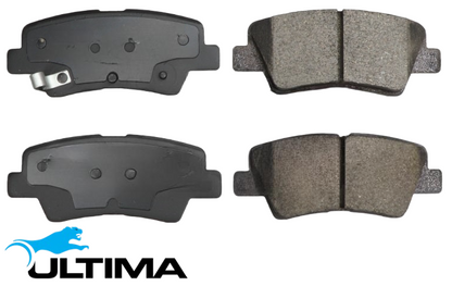ULTIMA REAR BRAKE PADS TO SUIT HYUNDAI ACCENT RB G4FC G4FD G4LC 1.4L 1.6L I4 NON ELECTRIC PARK BRAKE
