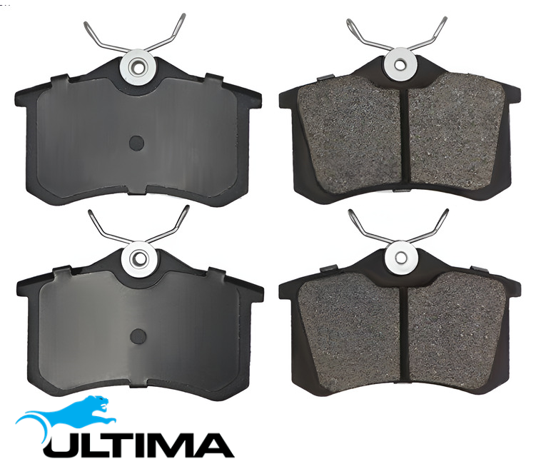 ULTIMA REAR BRAKE PAD SET TO SUIT VOLKSWAGEN PASSAT B5 ACK APR AMX BBG AKN TURBO DIESEL 2.5L 2.8L V6