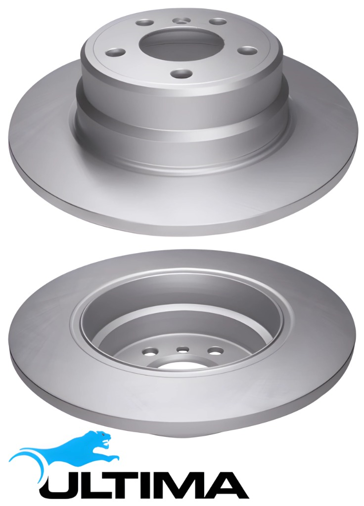 ULTIMA REAR SOLID DISC BRAKE ROTORS FOR BMW X SERIES X5 M57D30TU M54B30 M57D30 2.9 3.0L I6 OD 324MM