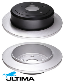 ULTIMA REAR SOLID DISC BRAKE ROTOR SET TO SUIT JEEP WRANGLER JK EGT 3.8L V6 OD 316MM
