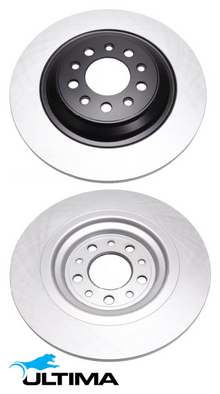 ULTIMA REAR SOLID DISC BRAKE ROTOR SET TO SUIT JEEP CHEROKEE KL EHB EHK 3.2L V6