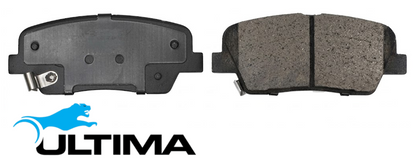 ULTIMA REAR BRAKE PAD SET TO SUIT LDV V80 K1 SC25R136Q4 TURBO DIESEL 2.5 I4