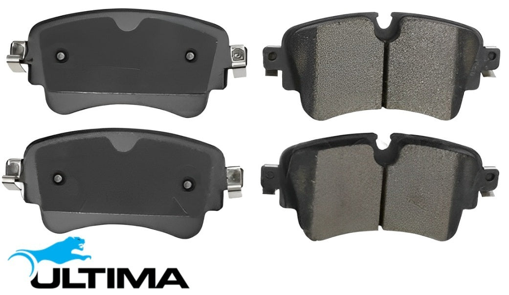 ULTIMA REAR CERAMIC BRAKE PAD SET TO SUIT VOLKSWAGEN TOUAREG CR DENA DEND CVMC TURBO DIESEL 3.0L V6