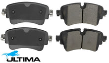ULTIMA REAR CERAMIC BRAKE PAD SET TO SUIT VOLKSWAGEN TOUAREG CR DENA DEND CVMC TURBO DIESEL 3.0L V6