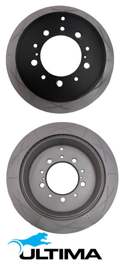 ULTIMA REAR DISC BRAKE ROTOR SET TO SUIT TOYOTA LANDCRUISER URJ202R 1UR-FE 4.6L V8