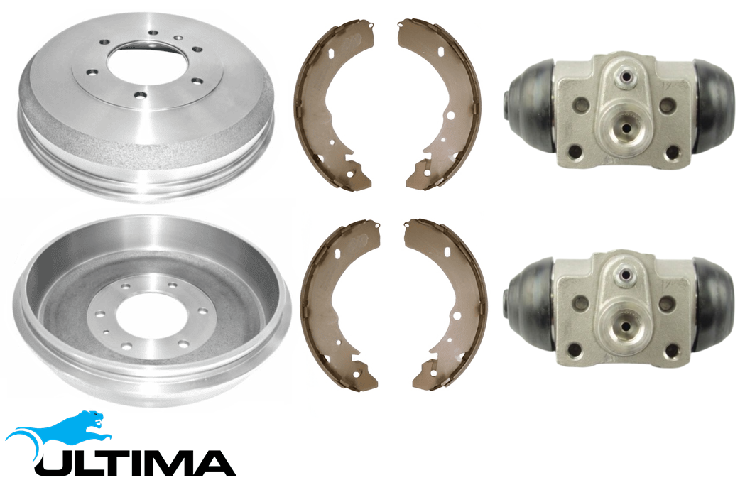 ULTIMA DRUM BRAKE KIT TO SUIT HOLDEN RODEO RA 4JH1-TC TURBO DIESEL 3.0 I4 SUITS 4WD 2D