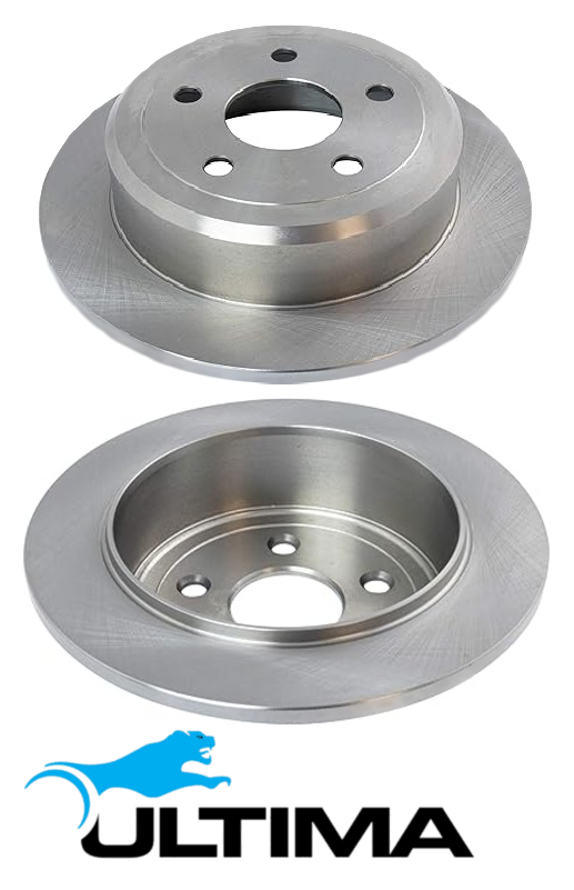 ULTIMA REAR SOLID DISC BRAKE ROTOR SET TO SUIT DODGE NITRO KA ENS TURBO DIESEL 2.8L I4 OD 316MM