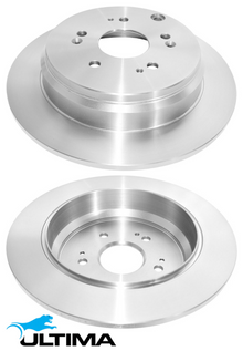 ULTIMA REAR SOLID DISC BRAKE ROTOR SET TO SUIT HONDA ODYSSEY RB K24Z2 2.4L I4 OD 305MM