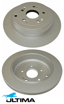 ULTIMA REAR SOLID DISC BRAKE ROTOR SET TO SUIT HONDA K24A1 K24A K24Z1 K24Z9 R20A5 2.0L 2.4L I4