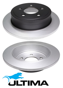 ULTIMA REAR SOLID DISC BRAKE ROTOR SET TO SUIT JEEP CHEROKEE KJ EKG 3.7L V6 FROM 12/2002 SUITS 155KW