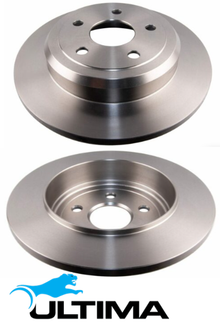 ULTIMA REAR SOLID DISC BRAKE ROTOR SET TO SUIT JEEP GRAND CHEROKEE WK EXF 3.0 V6 TILL 02/17 OD 330MM