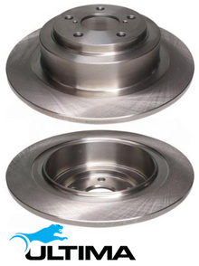 ULTIMA REAR SOLID DISC BRAKE ROTOR SET TO SUIT SUBARU LEGACY OUTBACK BP EZ30D 3.0L F6