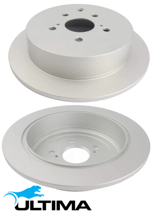ULTIMA REAR SOLID DISC BRAKE ROTORS FOR TOYOTA KLUGER GSU50R GSU55R 2GR-FE 2GR-FKS 3.5L V6 OD 309MM