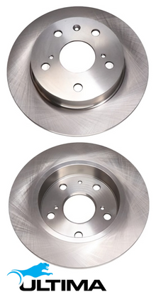 ULTIMA REAR SOLID DISC BRAKE ROTOR SET TO SUIT SUZUKI SWIFT FZ M16A 1.6L I4