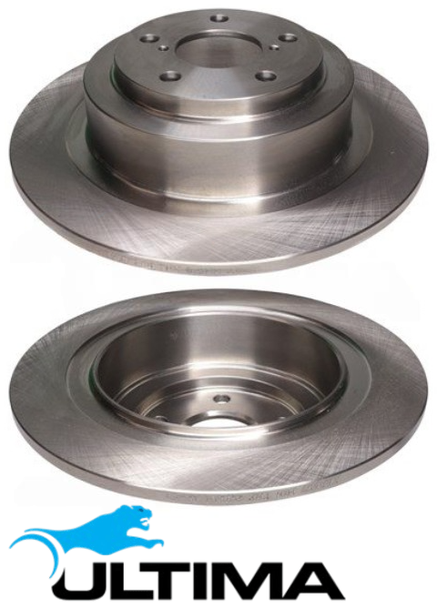 ULTIMA REAR SOLID DISC BRAKE ROTOR SET TO SUIT SUBARU LEGACY BH EJ251 2.5L F4 CHASSIS BH9 OD 290MM