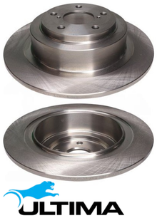 ULTIMA REAR SOLID DISC BRAKE ROTORS TO SUIT SUBARU LIBERTY BL BP EJ20X 2.0L F4 SUITS 180KW OD 290MM