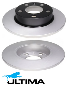 ULTIMA REAR SOLID DISC BRAKE ROTOR SET TO SUIT VOLKSWAGEN BORA 1J AQN 2.3L V5 TILL 08/2005 OD 232MM