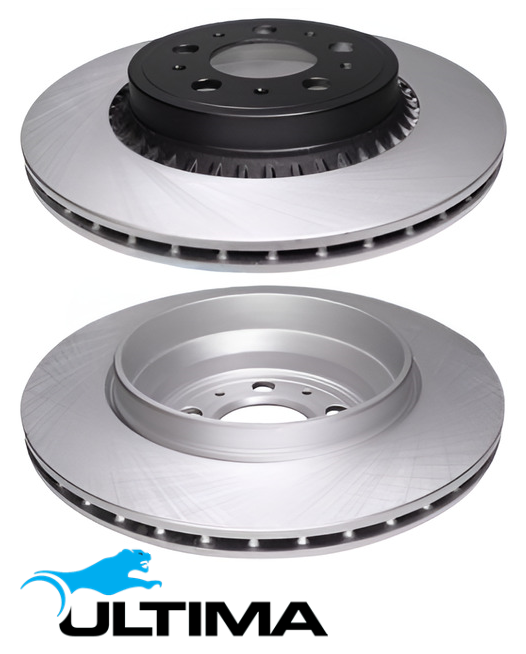 ULTIMA REAR VENTED DISC BRAKE ROTOR SET TO SUIT VOLVO XC90 P2 B6294T TWIN TURBO 3.2L I6 OD 308MM