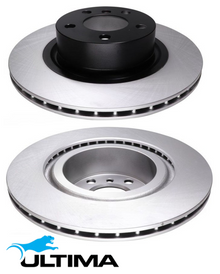 ULTIMA REAR VENTED DISC BRAKE ROTOR SET TO SUIT BMW X SERIES X4 B47D20A TURBO DIESEL 2.0 I4 TO 04/18