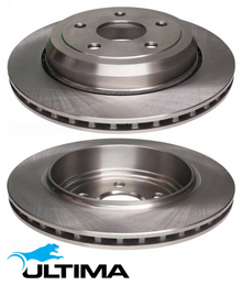 ULTIMA REAR VENTED DISC BRAKE ROTORS TO SUIT JEEP GRAND CHEROKEE WK EZD EZH 5.7L V8 SUITS 18" WHEELS