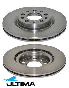 ULTIMA REAR VENTED DISC BRAKE ROTOR SET TO SUIT ALFA ROMEO 159 939B1 1.7L I4 OD 292MM