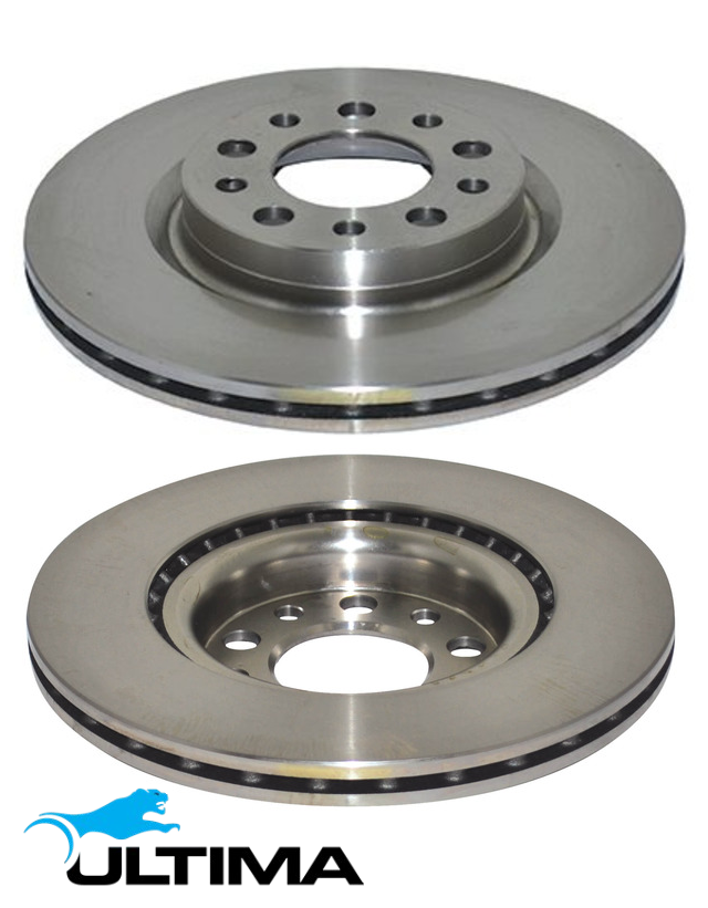 ULTIMA REAR VENTED DISC BRAKE ROTORS TO SUIT ALFA ROMEO SPIDER 939B1 1.7L I4 SUITS SPORTS PACK MODEL