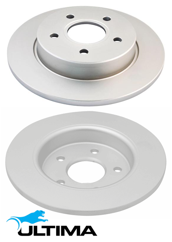 ULTIMA REAR SOLID DISC BRAKE ROTOR SET TO SUIT FORD FOCUS LS LT LV B5254T3 HYDA TURBO 2.5L I5