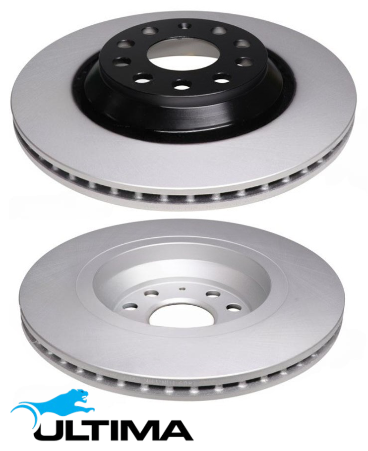 ULTIMA REAR VENTED DISC BRAKE ROTORS TO SUIT SKODA OCTAVIA 1Z NE BWA CCZA DLBA TURBO 2.0 I4 OD 310MM