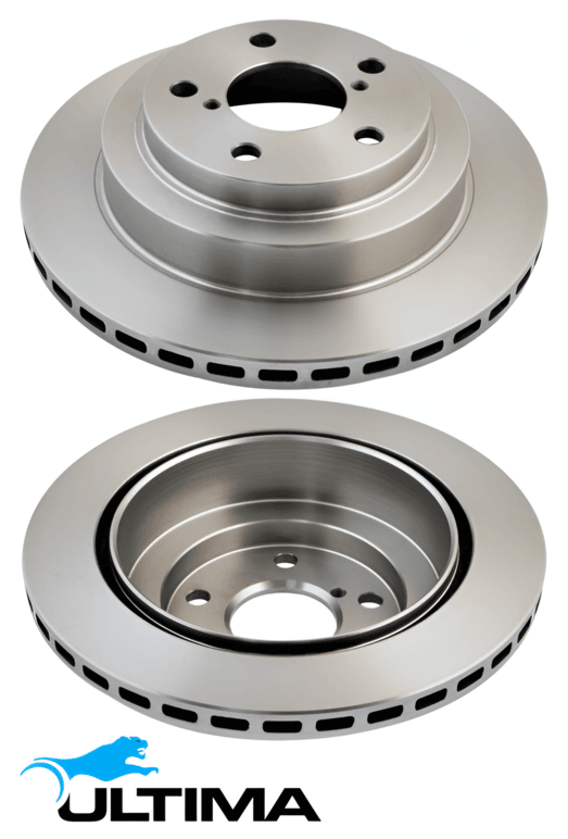 ULTIMA REAR VENTED DISC BRAKE ROTOR SET TO SUIT SUBARU LIBERTY BE BH EJ251 2.5L F4 OD 266MM