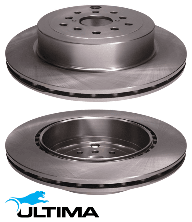 ULTIMA REAR VENTED DISC BRAKE ROTOR SET TO SUIT SUBARU WRX V1 FA20E TURBO 2.0L F4 FROM 12/2020