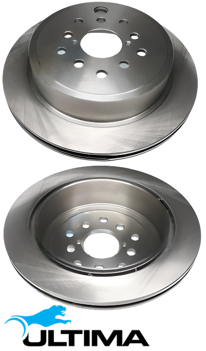 ULTIMA REAR VENTED DISC BRAKE ROTOR SET TO SUIT SUBARU LIBERTY BM EZ36D 3.6L F6