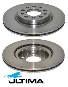 ULTIMA REAR VENTED DISC BRAKE ROTOR SET TO SUIT ALFA ROMEO SPIDER 939A0 3.2L V6 OD 292MM