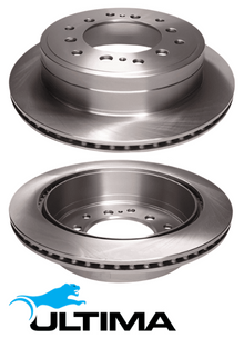 ULTIMA REAR DISC BRAKE ROTOR SET TO SUIT TOYOTA PRADO VZJ90R VZJ95R VZJ120R 5VZ-FE 3.4L V6