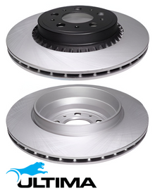 ULTIMA REAR VENTED DISC BRAKE ROTOR SET TO SUIT VOLVO XC90 P3 B8S44S 4.4L V8 OD 308MM