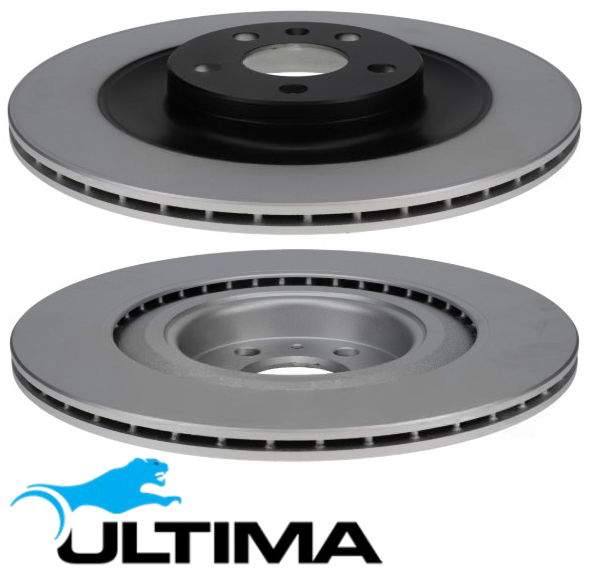 ULTIMA REAR VENTED DISC BRAKE ROTOR SET TO SUIT VOLVO XC90 B4204T35 SUPERCHARGED 2.0 I4 FROM 03/2021