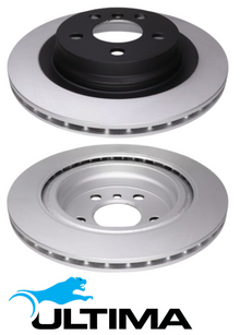ULTIMA REAR VENTED DISC BRAKE ROTOR SET TO SUIT BMW 2 SERIES 225I B48A20B 2.0L I4 OD 300MM