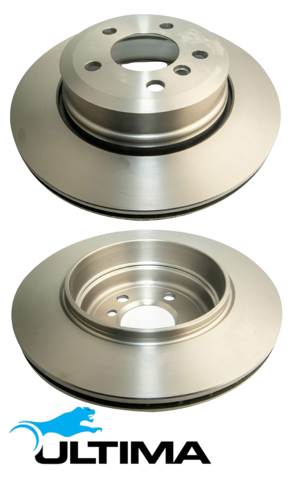 ULTIMA REAR VENTED DISC BRAKE ROTORS TO SUIT BMW X SERIES X3 N52B30 3.0L I6 SUITS E83 ONLY