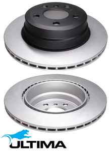 ULTIMA REAR VENTED DISC BRAKE ROTOR SET TO SUIT BMW X SERIES X6 N54B30 N55B30 3.0L I6 OD 320MM