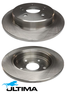 ULTIMA REAR SOLID DISC BRAKE ROTOR SET TO SUIT TOYOTA A25A-FXS M20A-FKS A25A-FKS 2.0L 2.5L I4