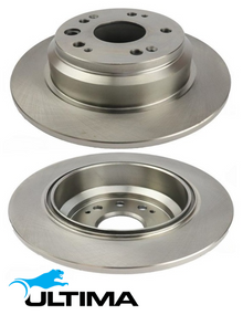 ULTIMA REAR SOLID DISC BRAKE ROTORS TO SUIT HONDA ODYSSEY RB K24A K24A6 2.4 I4 TILL 11/2005 OD 282MM