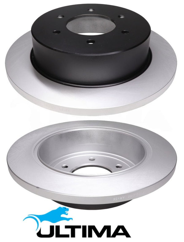 ULTIMA REAR SOLID DISC BRAKE ROTOR SET TO SUIT FORD EVEREST UA YNWS TW ...