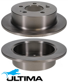 ULTIMA REAR SOLID DISC BRAKE ROTOR SET TO SUIT SSANGYONG OM664.951 OM671.960 TURBO DIESEL 2.0L I4
