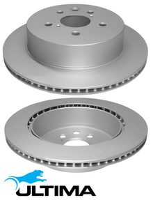 ULTIMA VENTED REAR DISC BRAKE ROTOR SET TO SUIT TOYOTA 2GR-FSE 3.5L V6