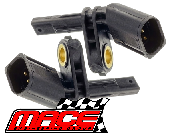 PAIR OF MACE FRONT ABS WHEEL SPEED SENSORS TO SUIT VOLKSWAGEN GOLF MK.5 MK.6 BDK BKC BLS BMM BMN CAYC CBAB CBBB CBDB CFFB CFGB CFHC TURBO DIESEL 1.9L 2.0L I4